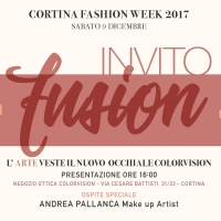 Fusion Art, Vision & Beauty - Cortina Fashion Week 2017 - l'invito